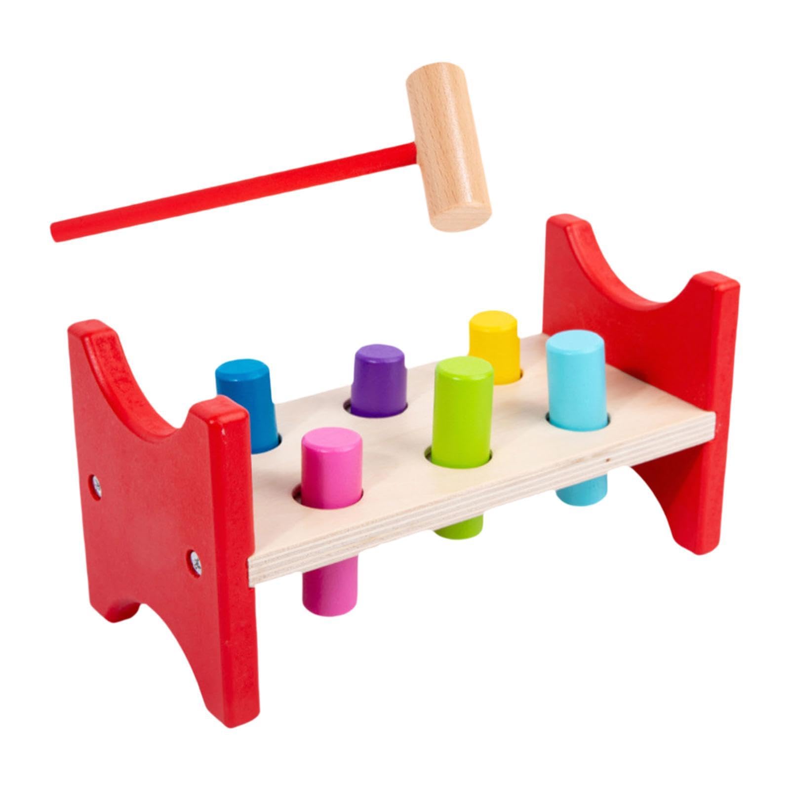 Amazon.com: Wooden Hammer Toy for in Toddlers, Rectangle