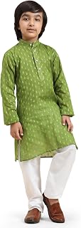 Pro-Ethic Style Developer Boy's Cotton Printed Kurta Pajama For Kid'S s Traditional Dress Kurta Pajama Set