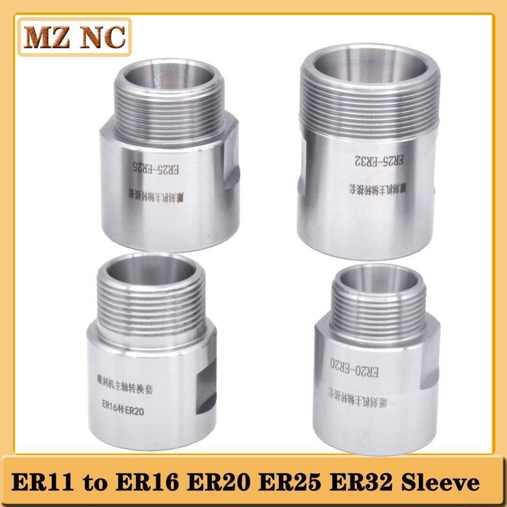 Adaptateur de filetage pour mandrin de serrage ER11 ER16 ER20 ER25 ER32 (ER16-ER20)