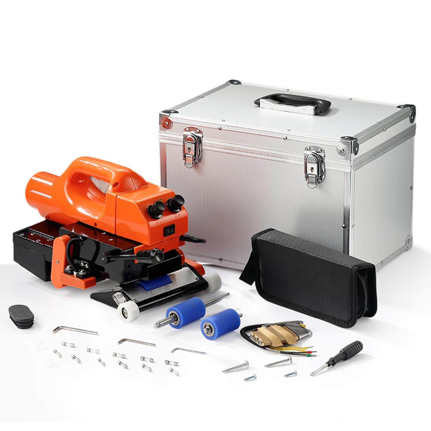 LEHUNDI Portable Geomembrane Welding Machine,Plastic Welding Kit with Overlap 10cm(3.94 in) Width,Welding for Thicknesses of 0.2-1.5mm of Waterproof