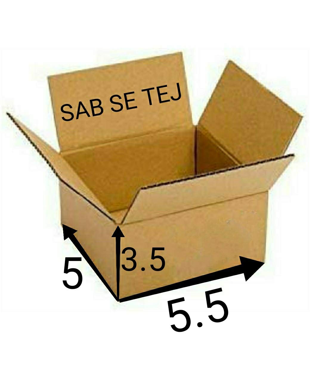 SAB SE TEJ 3 Ply Corrugated Orange Color Box/Shipping Boxes/Packaging Boxes (5.5 x 5 x 3.5 inch) (Pack of 50) (B07YV8Y1V9) Amazon Price History, Amazon Price Tracker