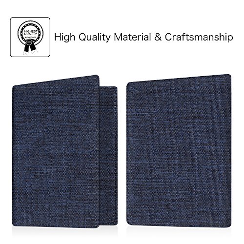 Image of FINTIE Passport Holder, Slim Travel Wallet RFID Blocking Card Case Cover Passport Cover Protector Essentials with Credit Card Slots for Women /Men | Slim