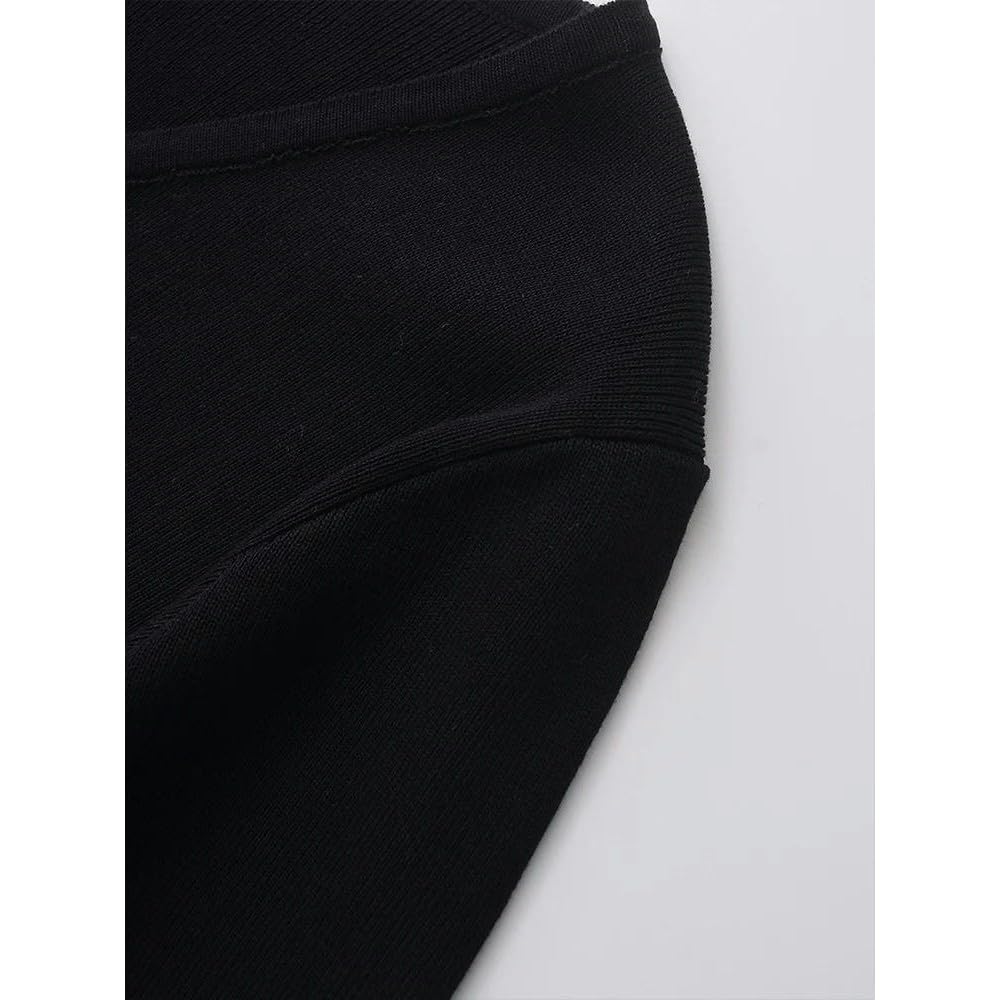 ZBDP - Chaqueta de punto para mujer, cuello en V, diseño asimétrico, suave