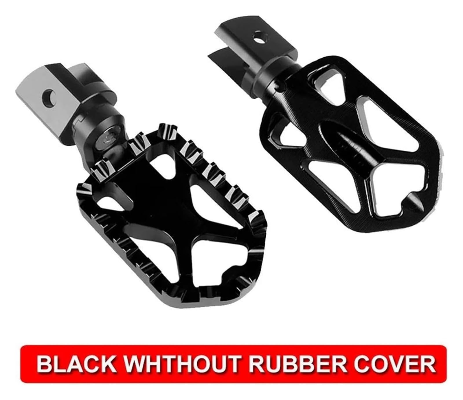 DS900X Aluminum Billet Motorcycle Footrests with Rubber Cover Pegs, 900DSX