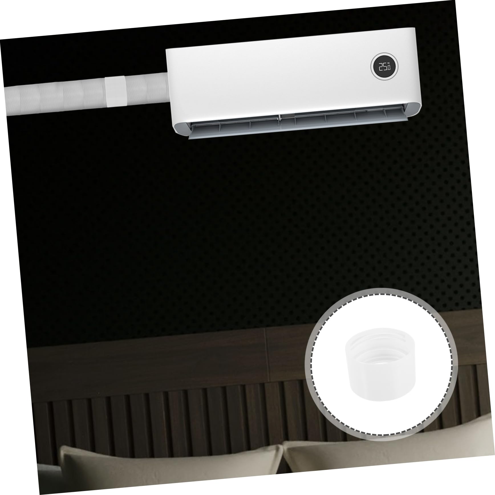 SOLUSTRE 4stücke Air Conditioner Exhaust Hose Coupler Ventilationsrohr Adapter Für Klimaanlagen Langlebiger Installieren Zubehör Für Mobile Klimageräte
