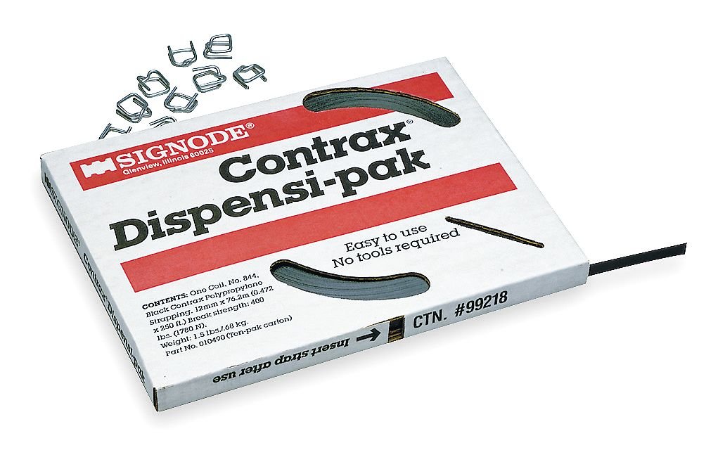 Signode, DISPENSI-PAK with Seals, Strapping Kit, Plastic, 250 ft. L