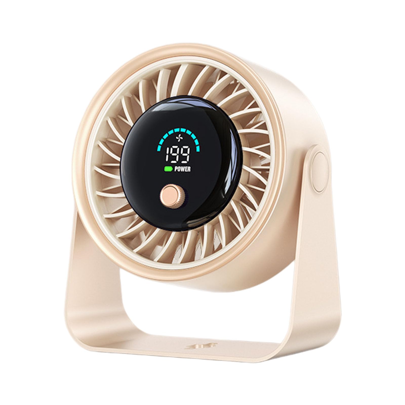 CUNZJIA Portable Desktop Fan USB Rechargeable Desk Outdoor Desk Fan Adjustable Head 199 Speed Portable Desktop for Bedroom