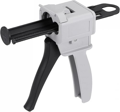 uxcell Pistola dispensadora manual de resina epoxi AB de 1.7fl oz con relación de mezcla de pegamento de 101