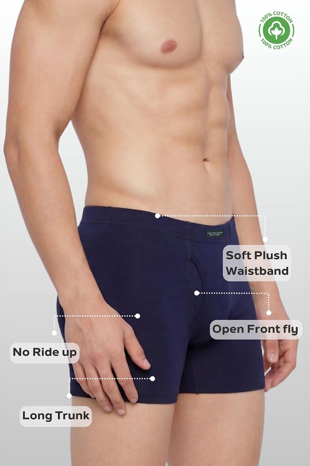 Van Heusen Men's Cotton Briefs (Pack of 3) (10031_Dark Navy, Dark Navy,PEAT-XL_Multicoloured_XL) 1