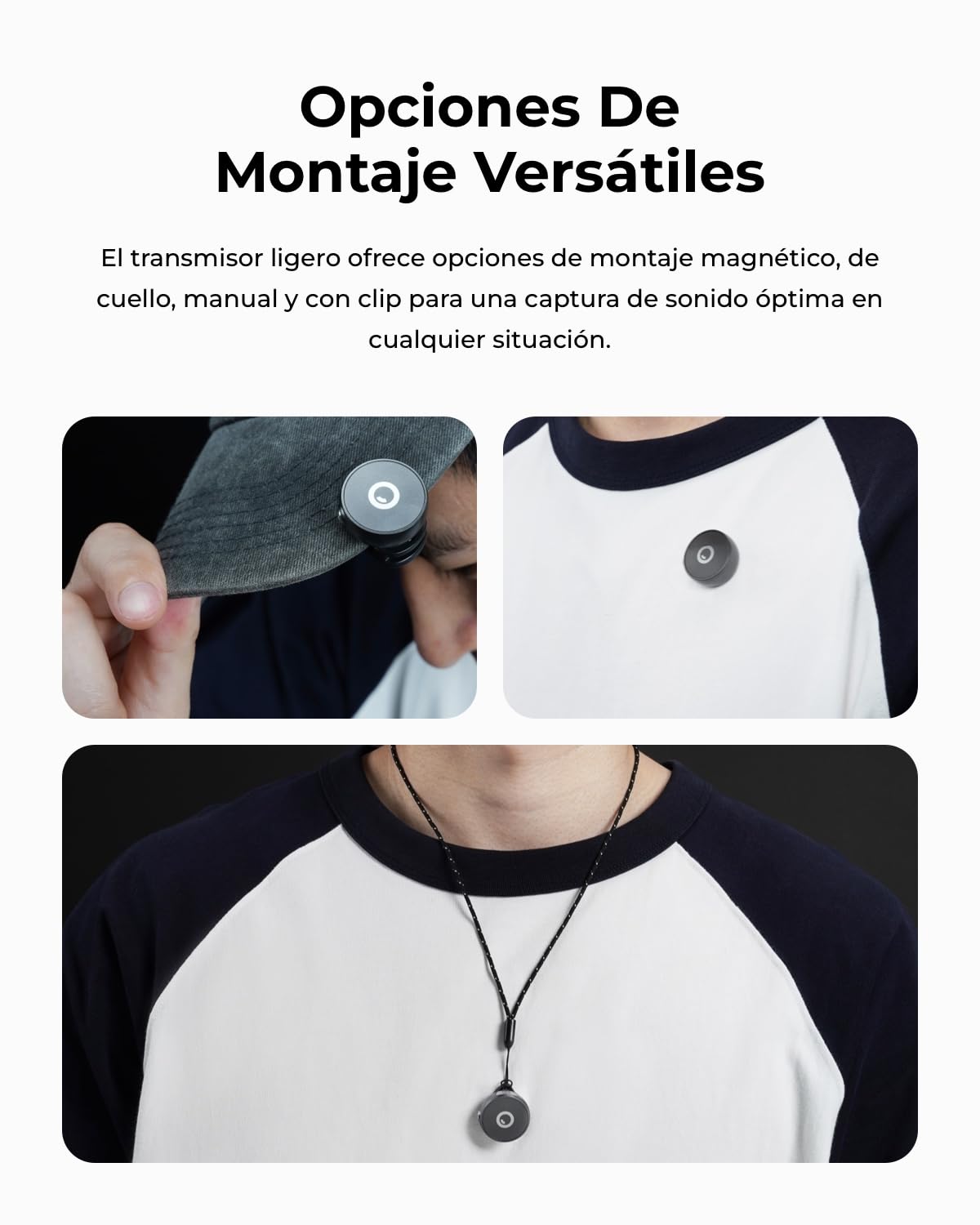 OBSBOT VOX Micrófono Inalámbrico, Doble Lavalier con Alcance De 300m, Audio | De Estudio 48kHz/24-Bit, USB-C Plug & Play Para Streaming, YouTube, Podcast, Vlog, Compatible Con Móviles & PC & Portátil.