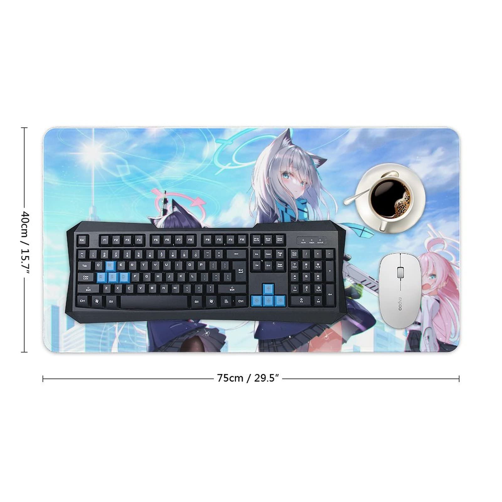 キーボード 砂狼シロコVer ブルアカ Amazon.co.jp：デスクマット キーボードパッド ブルーアーカイブ