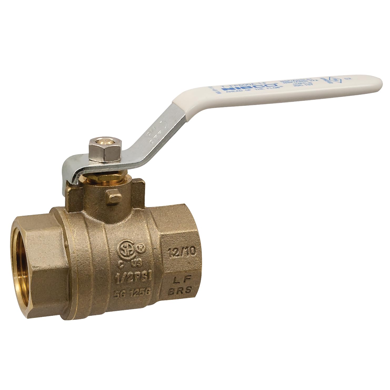 Válvula de bola NIBCO TFP600A-LF de puerto completo para un flujo óptimo roscada de 1/4