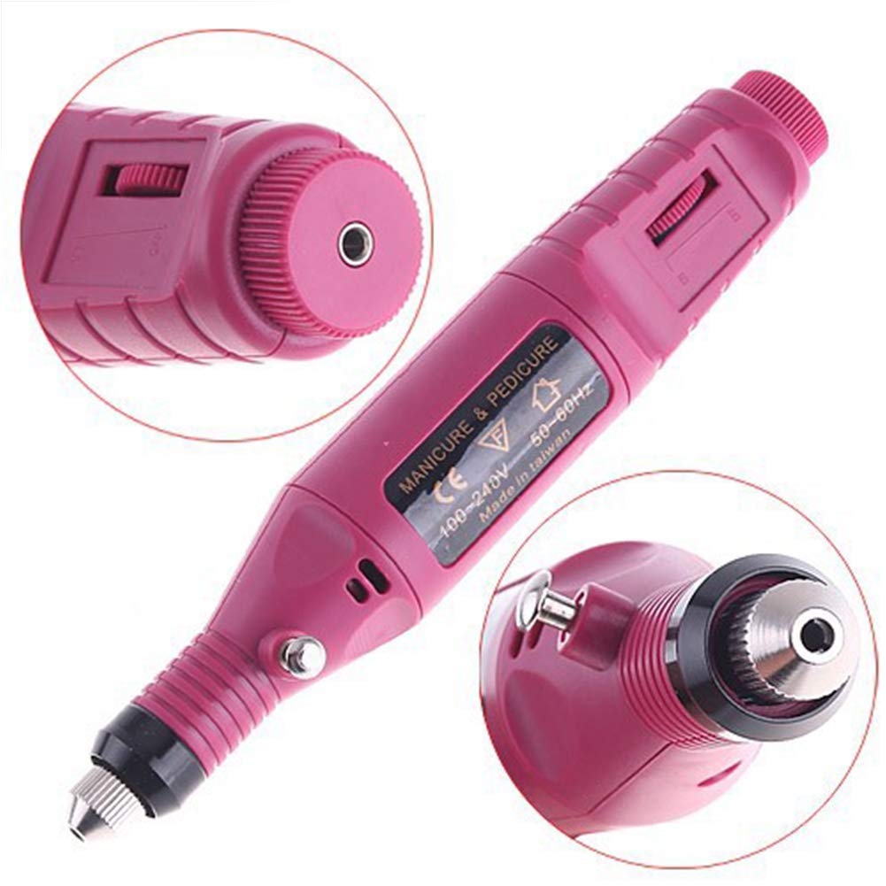 Fresa Unghie Lucidatrice Elettrica Professionale Unghie Negozio Unghie Casa Tipo Penna Rettificatrice Mini Macchina Scaricare Terapia Luce (3 Pezzi)