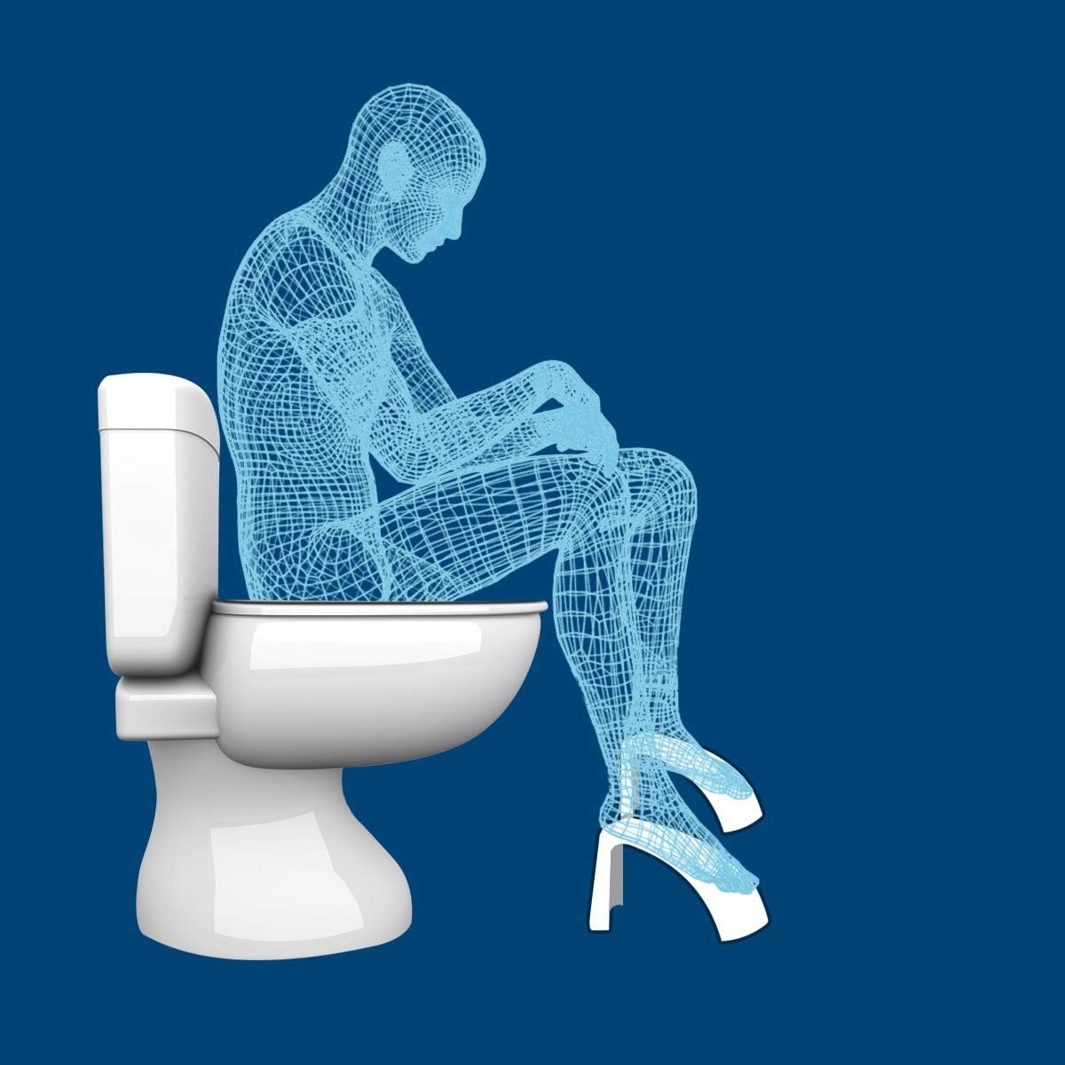 TOILESTOOL - The New Discreet Toilet Stool - The Lightest, Smallest, Truly Portable & Best Patented Ergonomic/Aesthetic Design in the Market - Best for Travel - Bath Space Saver - Stackable - Made USA : Health & Household