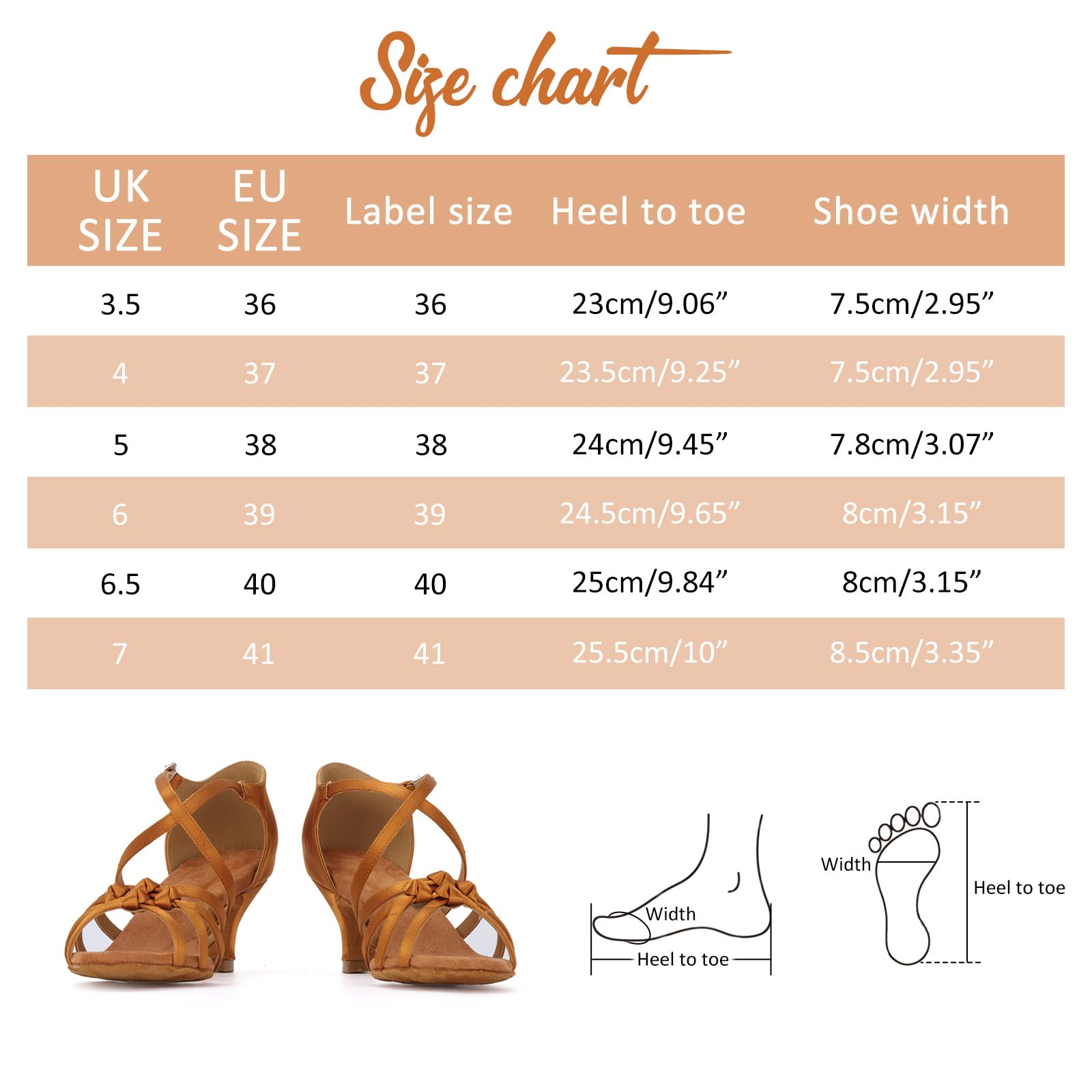 Zapatos de Baile Latino de salón para Mujer Salsa Tango Bachata Zapatos