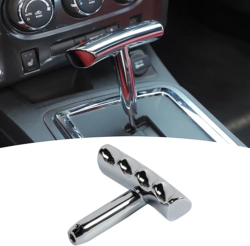 Miniatura 10 de PDKLIN Pomo de palanca de cambios de metal con mango en T compatible con Jeep Wrangler 2008-2014, Jeep Liberty 2011-2014, Jeep Grand Cherokee