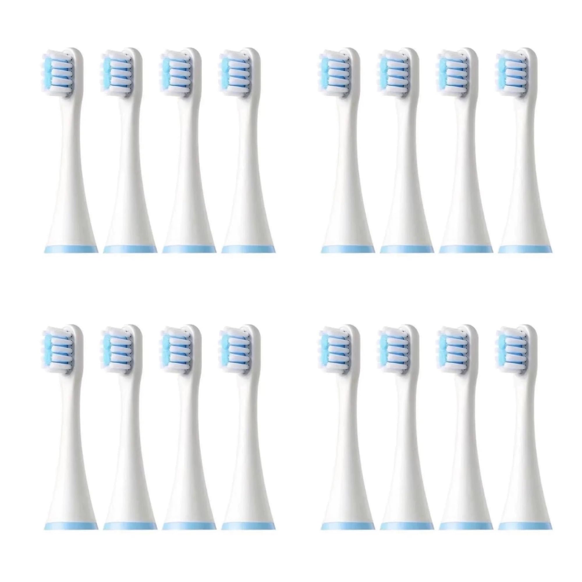 Testine Di Ricambio Per Bambini, Compatibile Con SOOCAS, C1 | MES801, KAISHU, A7, testine di ricambio per spazzolini elettrici per bambini(16PCS)