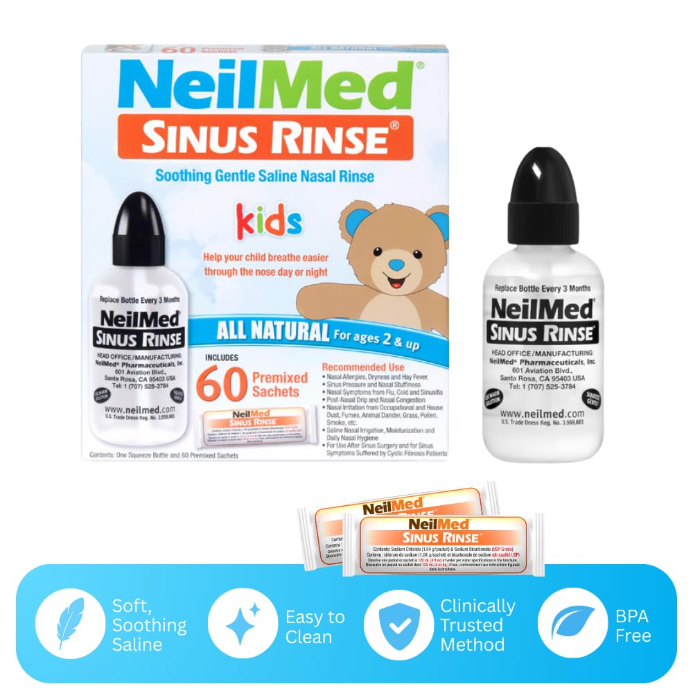 NeilMed SinusRinse Pädiatrisch Kit für Stirnhöhle & Allergie Erleichterung