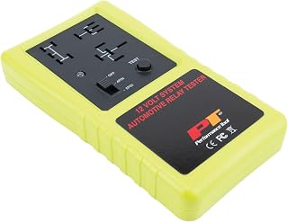 Performance Tool 3009 Cordless 12V Automotive Relay Tester for 4 & 5 Pin Relays - Portable Diagnostic Tool
