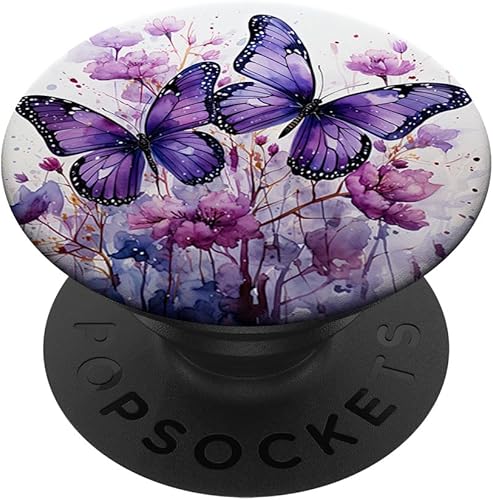 mariposa estética púrpura mariposas naturaleza azul PopSockets PopGrip intercambiable disponible en Yaxa Guatemala