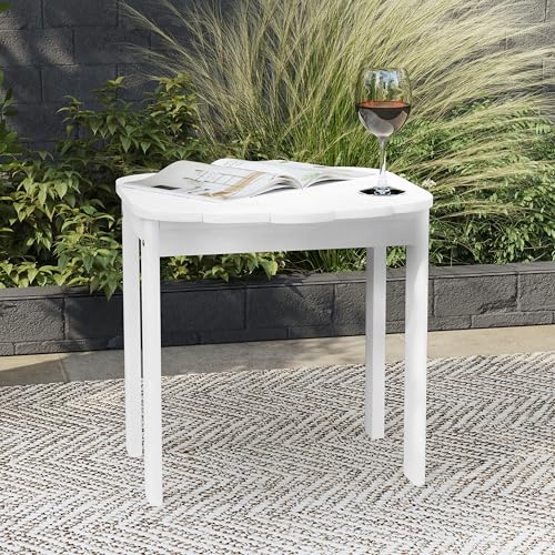 Table d'appoint Linon Adirondack en bois blanc de 47 x 46 cm - 3