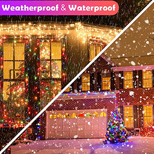Solar Christmas Lights Outdoor Waterproof - 8 Mode 200Led 72Ft Led Mini Solar Power String Lights, Multicolor Fairy Light Strings Decorations For Xmas Trees, Patio, Garden, Fence, Path, Holiday, Party #TOP7