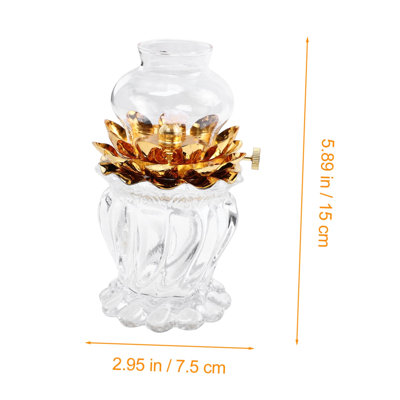 Ciieeo Butterlampe Schmelzkerzenwärmer Lampe Fackel Licht Laterne Brenner Öllampe Kamin Ghee Pilzlampe Flamme Vintage Kerzenhalter Petroleumlampe Für Zuhause Glas 2 Stück