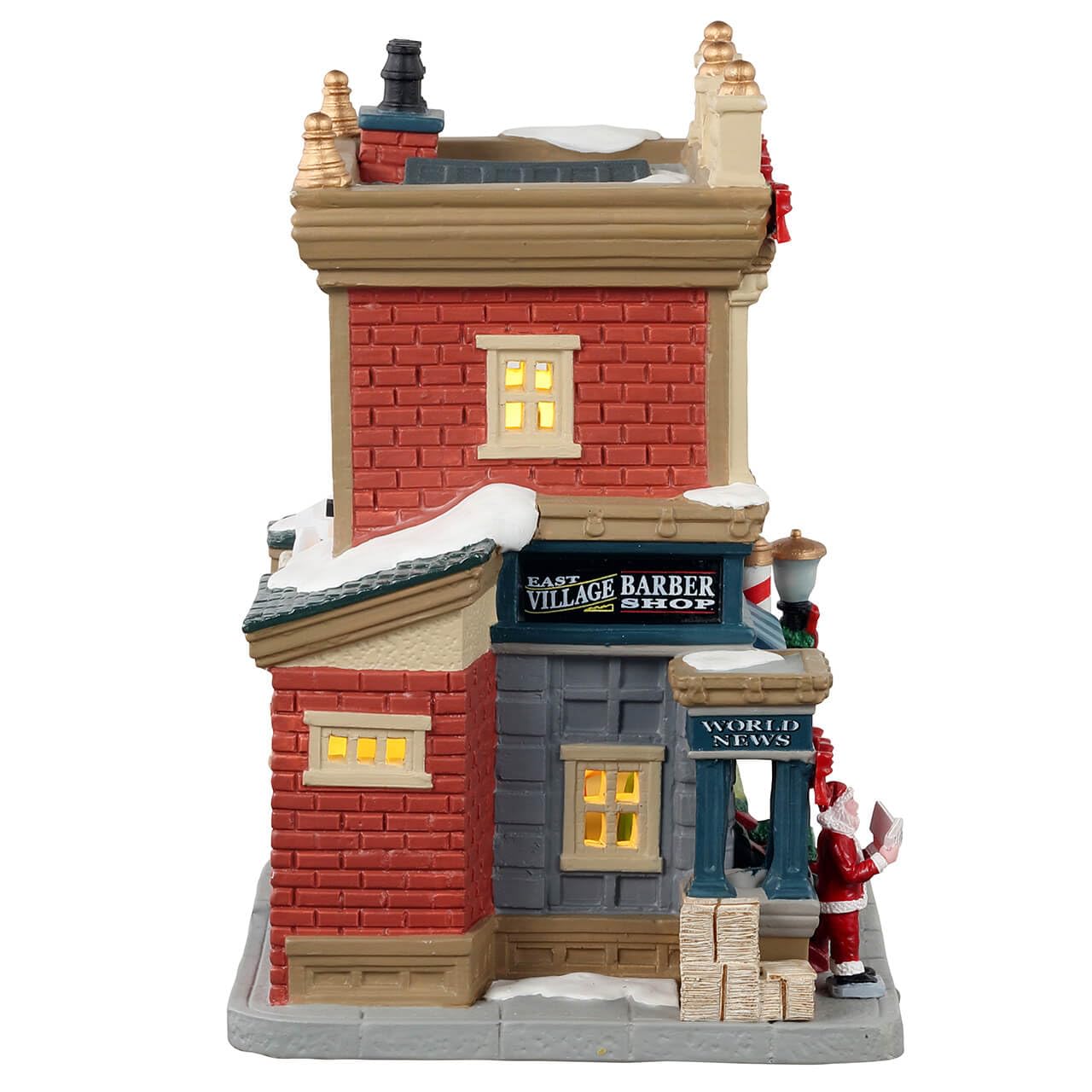 Lemax - East Village Barber Shop, B/o Led - Weihnachtshäuser & Weihnachtsdörfer