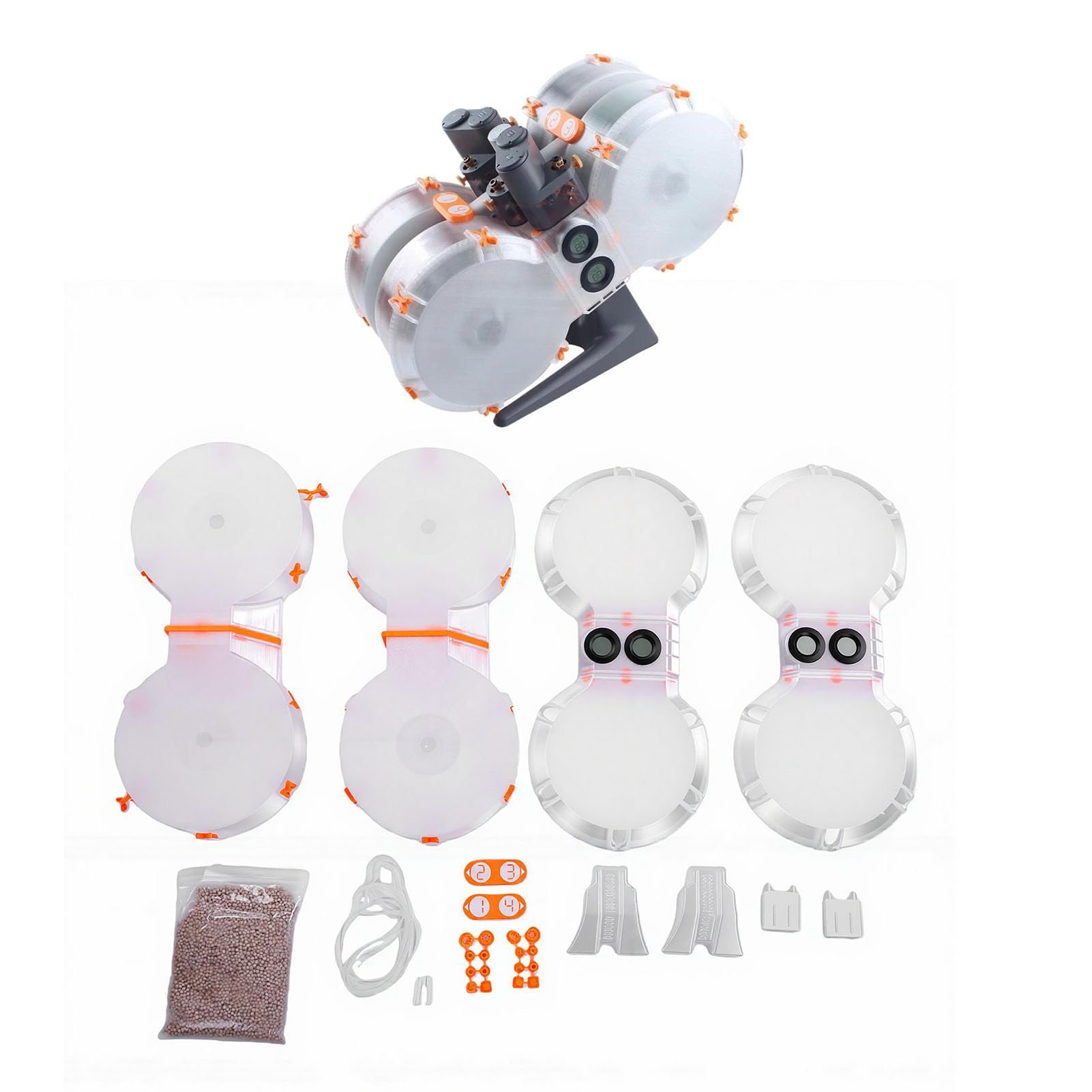 ViaGasaFamido 3D-Drucker-Filament-Trocknerbox, Robuste Konstruktion mit Verbessertem Materialschutz für Lab A1 A1 Mini-Filament-Aufbewahrung