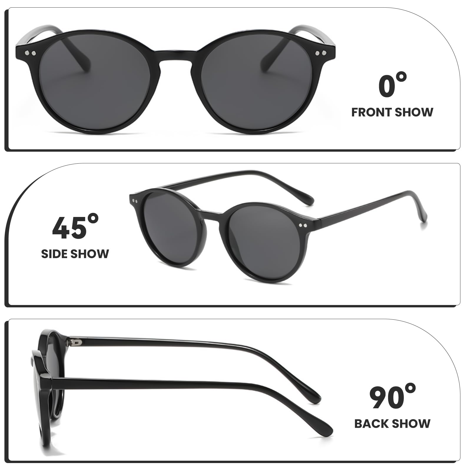 Gafas de sol para niños, polarizadas, redondas, jóvenes, niñas, clásicas, adolescentes, niños, gafas de sol UV400, protección para 8-18 años