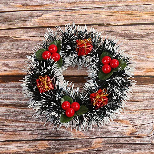 Couronne de Noël pour porte d'entrée en pin artificiel avec cloches