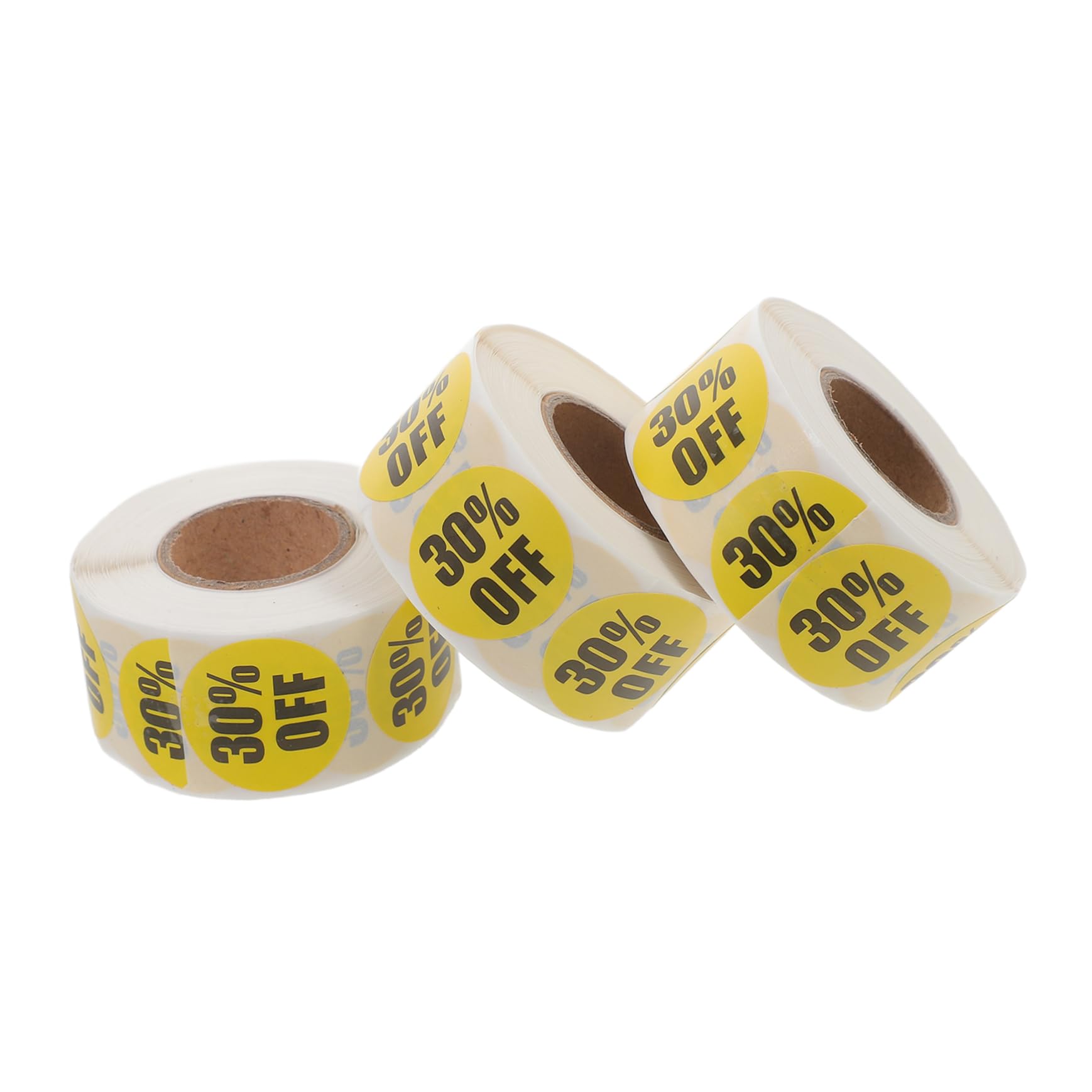 SEWACC 15 Rouleaux D'Autocollants Avec Logo Autocollants Ronds Colorés Cercle Pour Cent De Réduction Pour Petits Pour Magasins De
