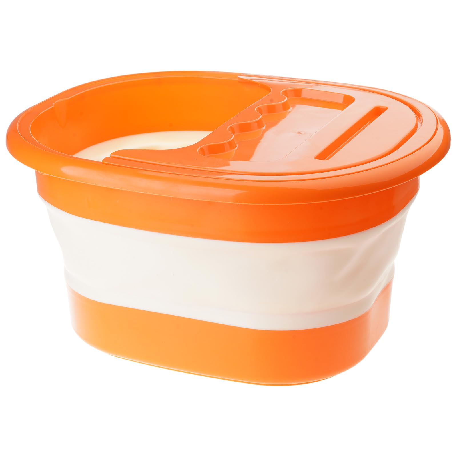 Foldable Foot Bath Bucket Wash Massage Basin Tub Soak Pedicure Bowl with Lid Pedicure Bowl Space Saving Design Foldable Wash Home Laundry Portable Soak