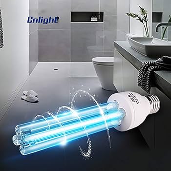 Lampe UV Stérilisateur DoRight 25W E27 - Ozone + UVC 254nm - Pour Maison, Toilette, Cuisine