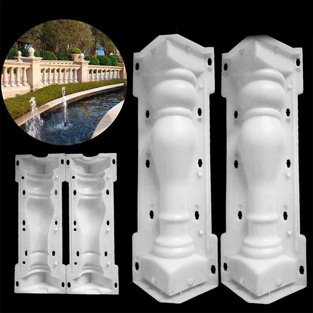 Molde de Columna Romana para Jardín, Efecto Piedra, Bricolaje, Patio, Molde de Pavimento de Plástico para Hacer Cemento, Piscina, Decoración