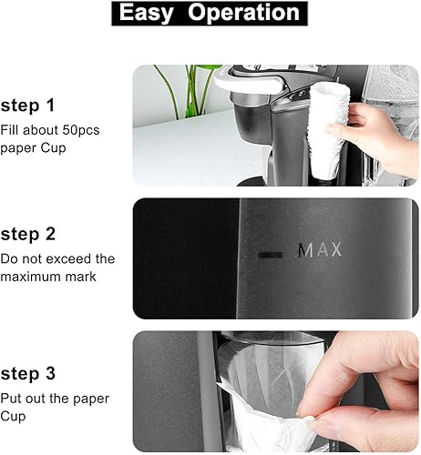 Miniatura 4 de Soporte de filtro de papel, diseño visual de ventana, almacenamiento de filtro de café negro saludable con tapa abatible para K CUP desechable,