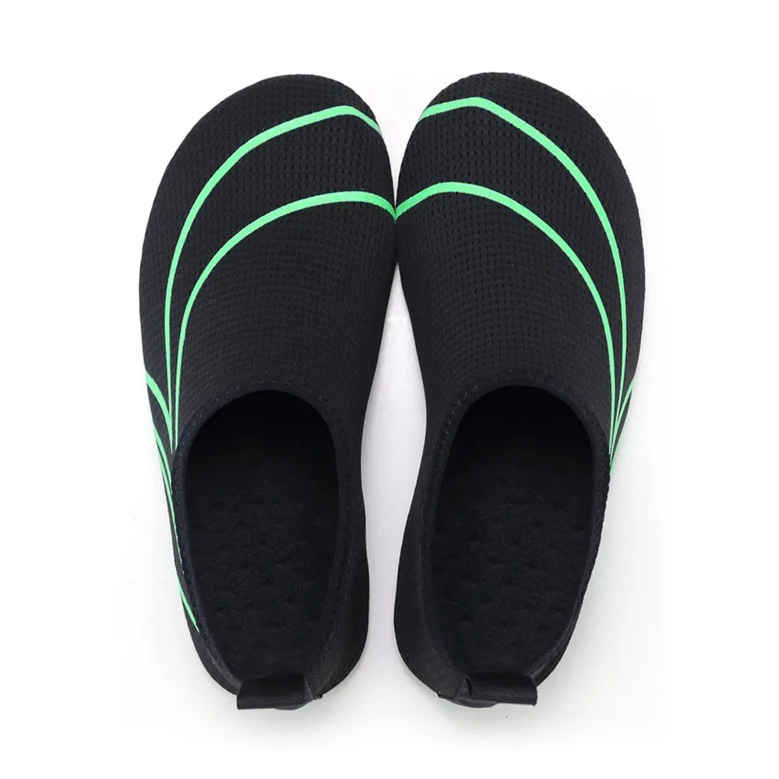 Wasserschuhe Schnell trocknende Herren-Aquaschuhe, leichte Damen-Wasserschuhe, weiche Paar-Strandschuhe, Sommer-Anti-Rutsch-Freizeit-Turnschuhe, flexibel(K18-Black White,48-49)