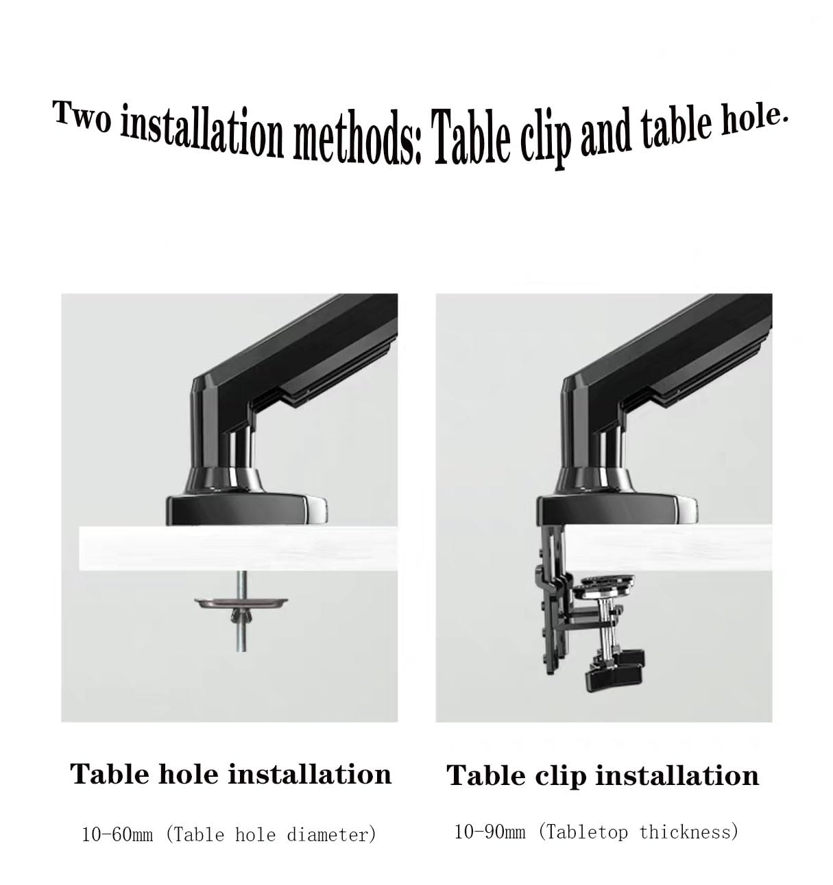 Supporto doppio monitor per 2 monitor, braccio regolabile con molla a gas Full Motion, schermi da 10-27", 2-9 kg per braccio, inclinazione, rotazione, altezza regolabile