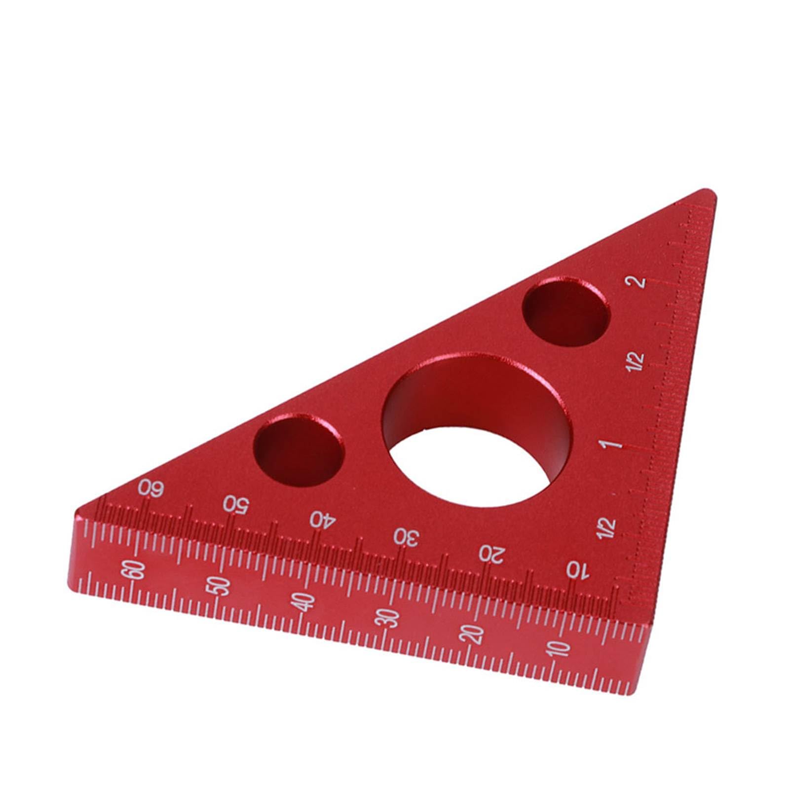 Lineal, 2 Zoll/6 cm rechtwinkliges Dreieck-Höhenlineal, quadratisches Lineal aus Aluminiumlegierung for die Holzbearbeitung