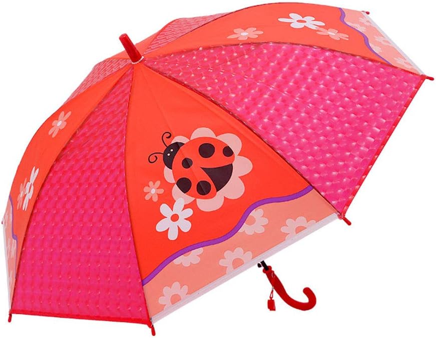 QWERTYUIOP Children's umbrella cartoon cute long handle umbrella 8 bone