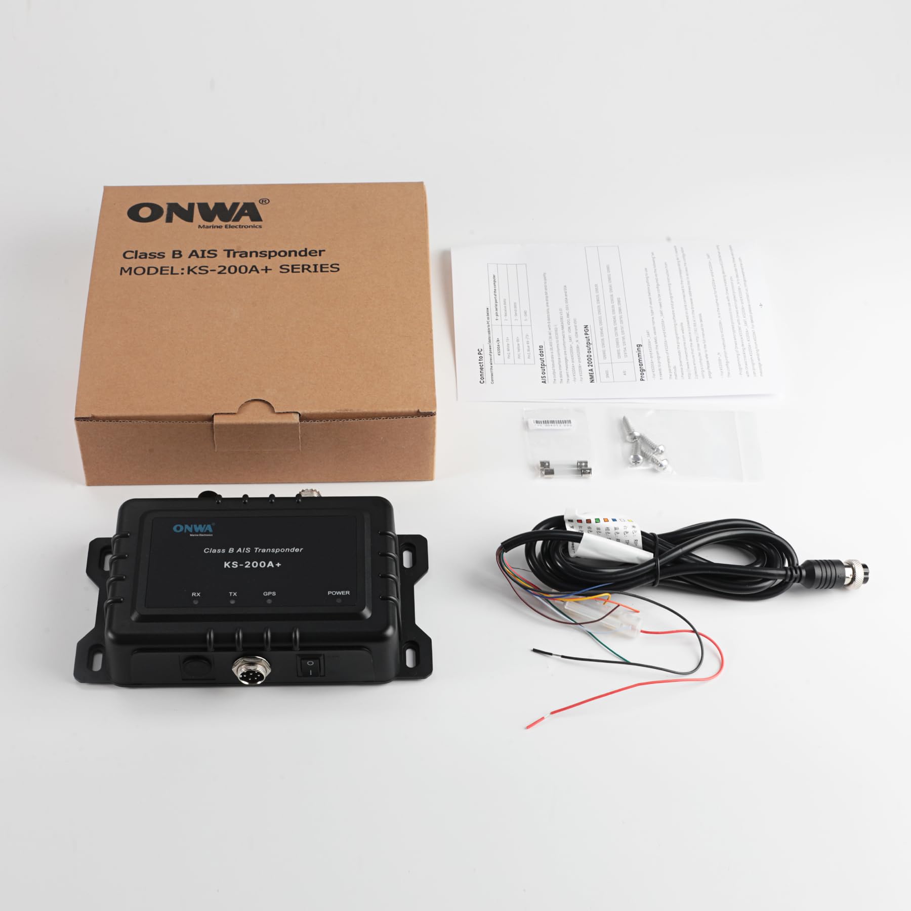 ONWA KS-200A+ ai Transpondeur Marine AIS 5 W Classe B+ Support NMEA2000 Émetteur Récepteur avec WiFi