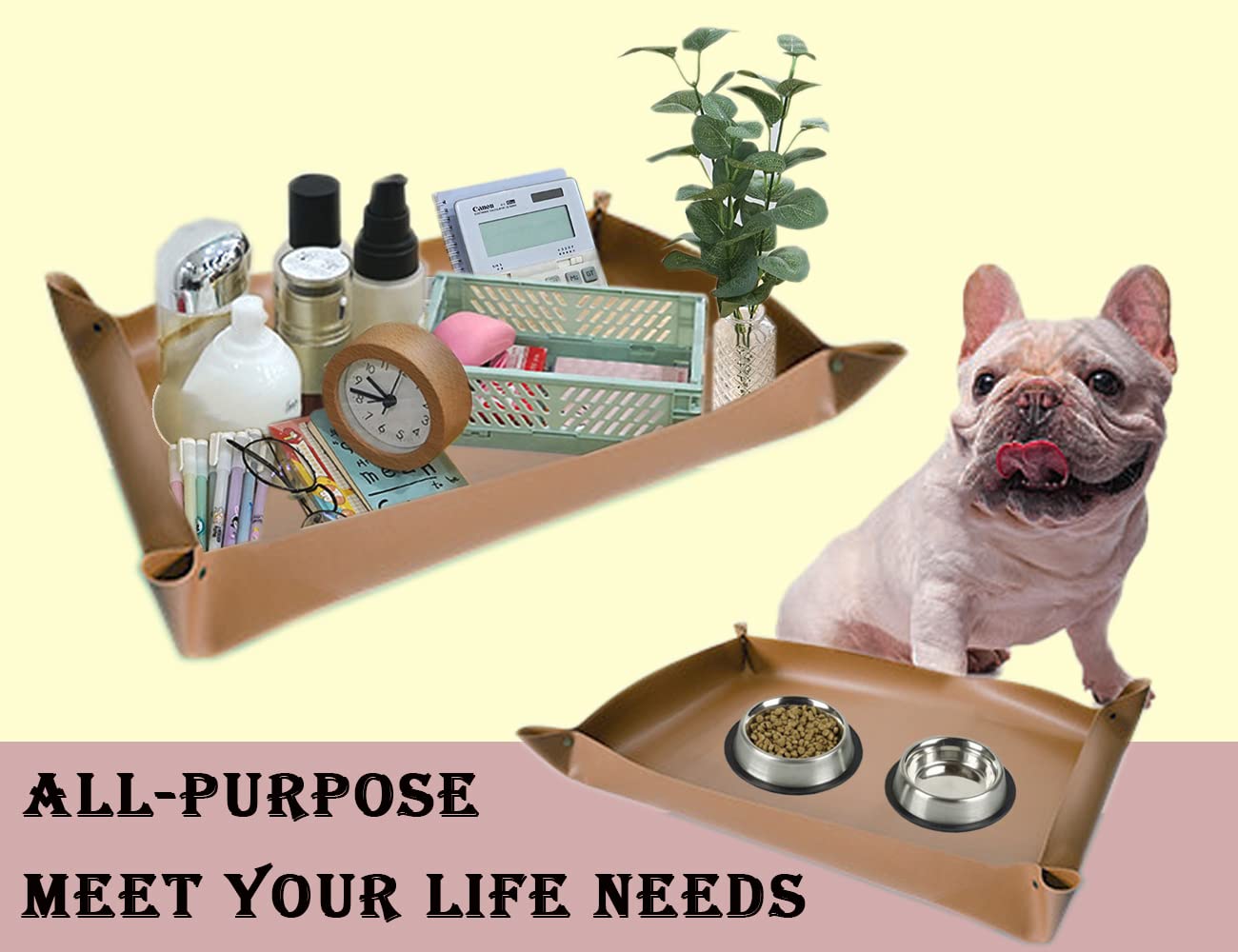 Lit Pour Chien Portable - ZERONE - Gris - Imperméable - Pliable