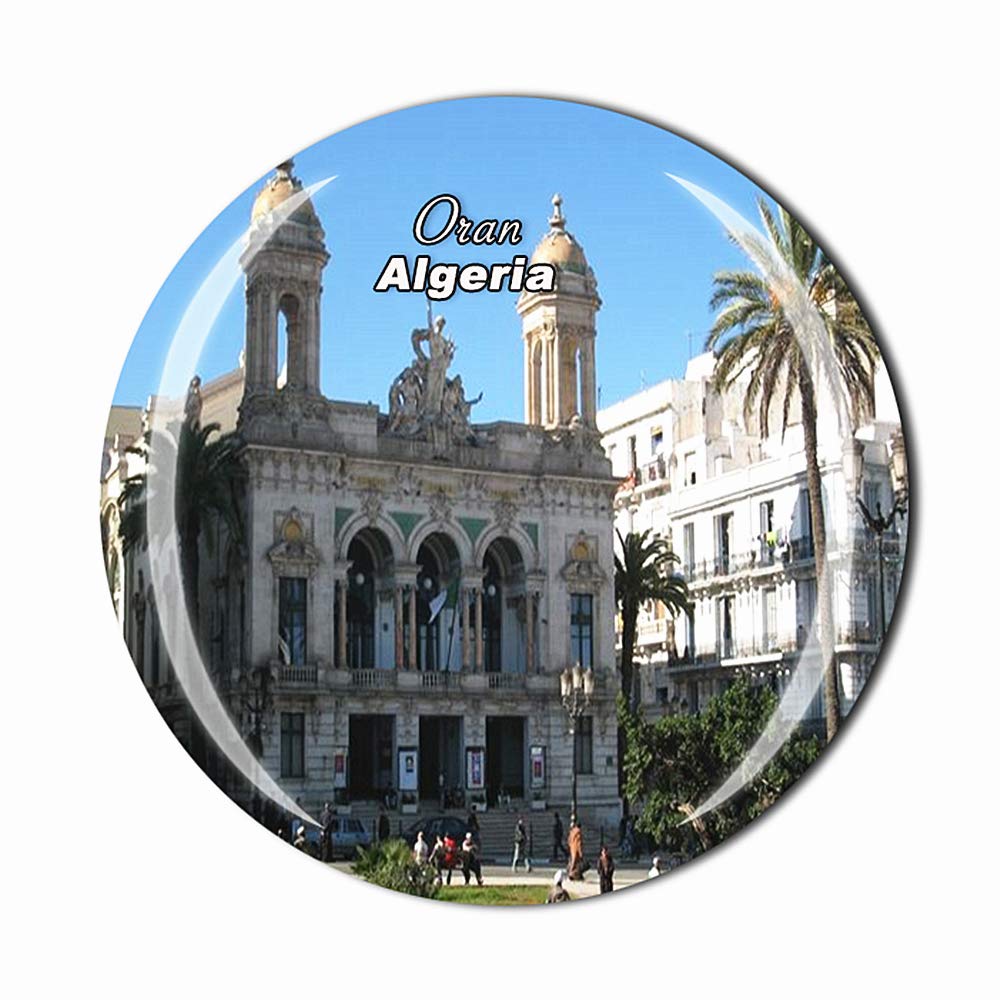 Calamita Frigorifero 3D Orano Algeria – Souvenir Di Viaggio Artigianale In Resina, Decorazione Magnetica Per Casa E Cucina, Regalo Originale 7x5 Cm