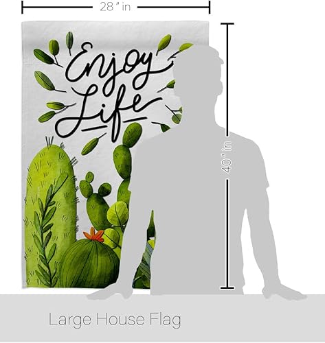 Miniatura 2 de Breeze Decor Cactus Life House Bandera Regional Suroeste Desierto País Suculenta Decoración de Área Particular Banner Pequeño Jardín Patio Regalo