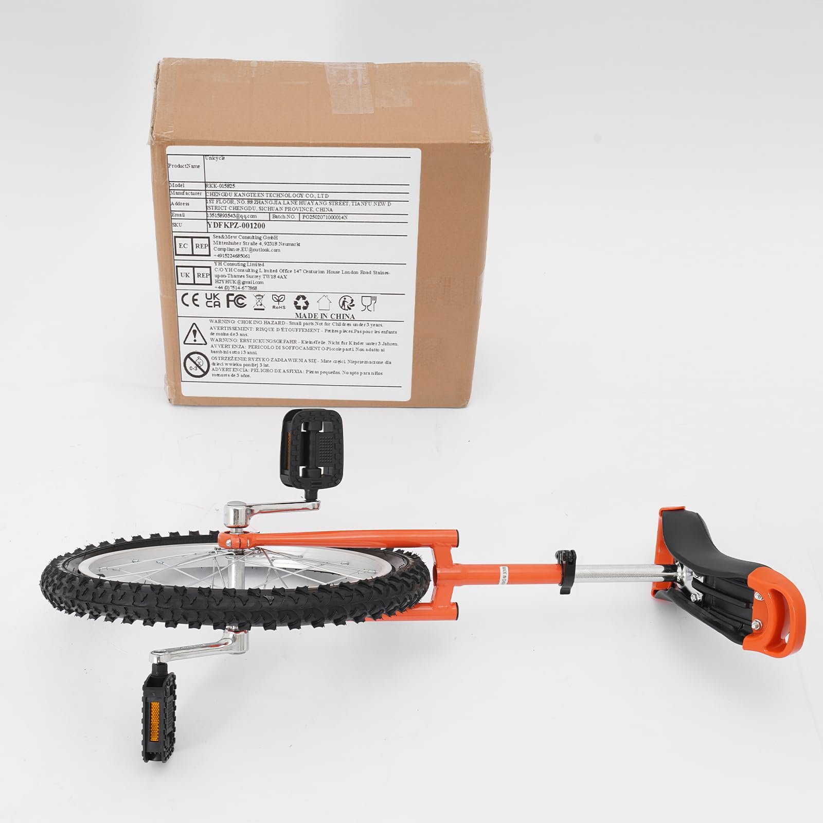 Monocycle de 18 Pouces pour Le Sport, monocycle réglable, entraînement d'équilibre pour 5 à 60 Ans, Cadre en Acier au manganèse, capacité de Charge jusqu'à 75 kg