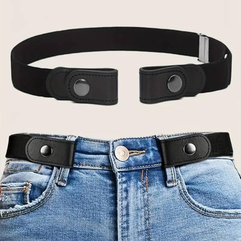 1pc Adjustable Waist Belt for Men & Women - Elastic Comfort Fit, Casual Casual Attire, Hand Washable