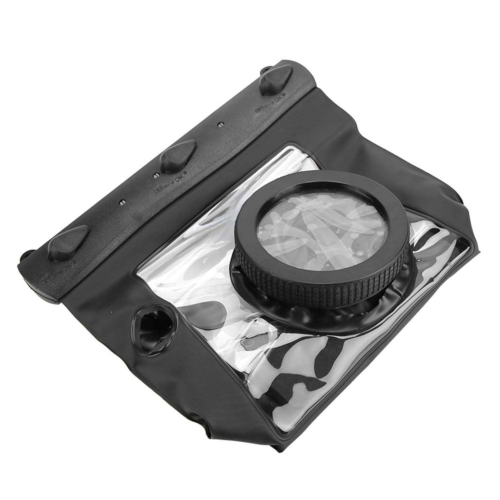 Custodia subacquea per fotocamera Custodia impermeabile per fotocamera Borsa impermeabile da 20 m per fotocamere Custodia per fotocamera subacquea (Black)