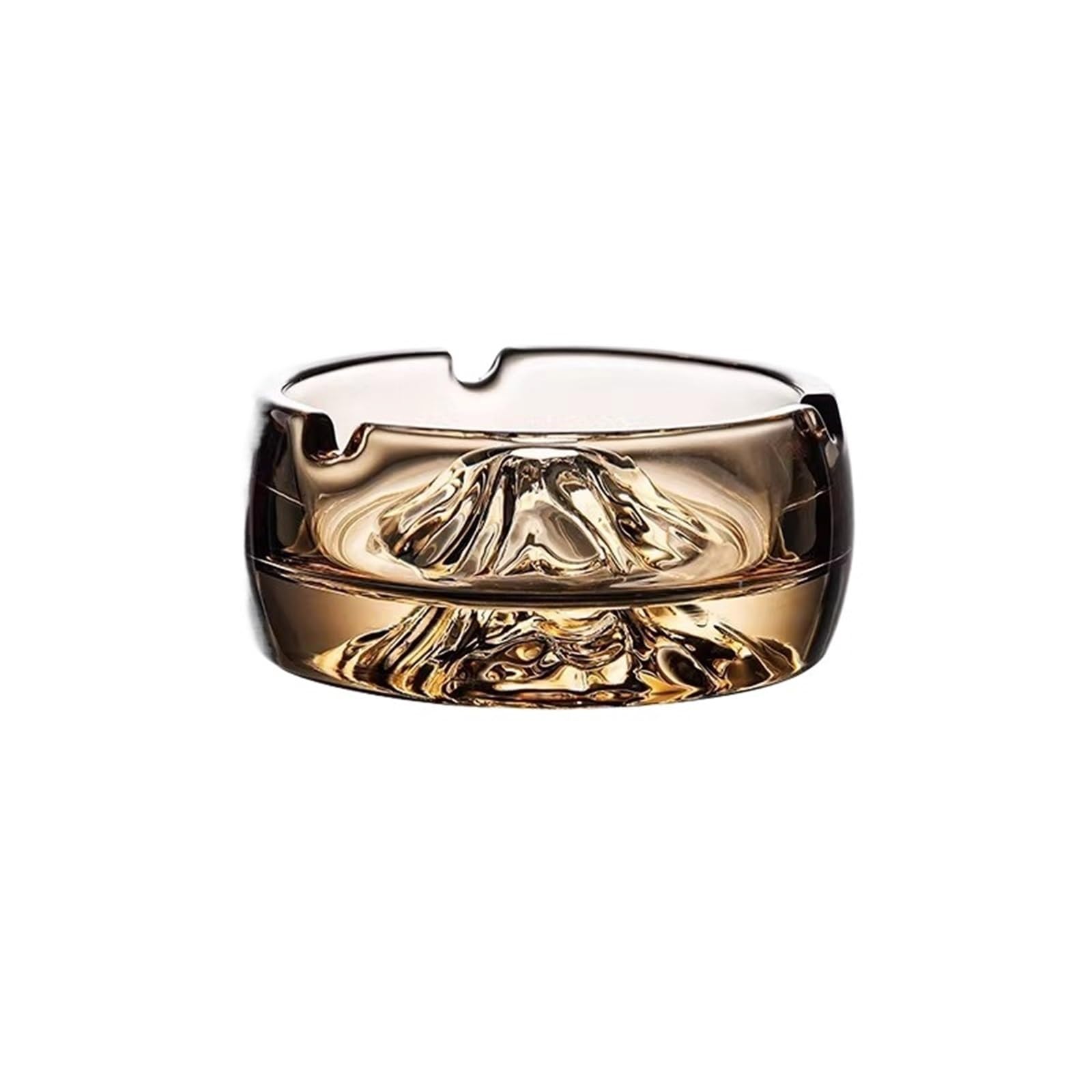 Zhaoj24-05 Cigar Ashtrays Crystal Glass Ashtray light Luxury Home Living Roomcoffee Table Hotel(Bruin)