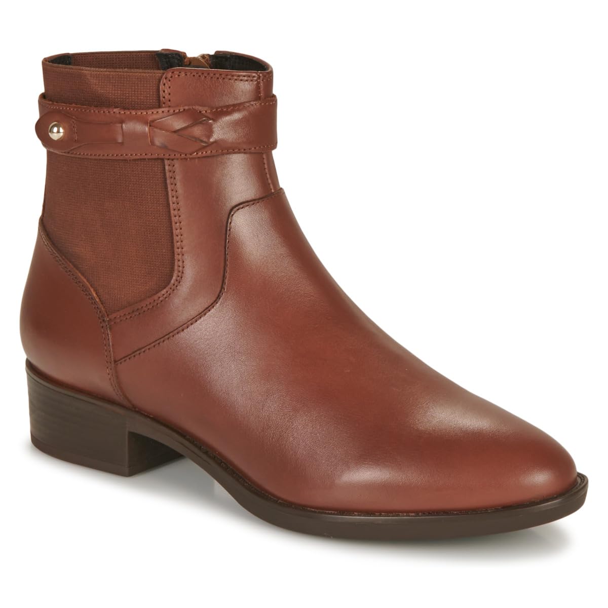 Geox Women's D Felicity Ankle Boot, Brown, 4.5 UK