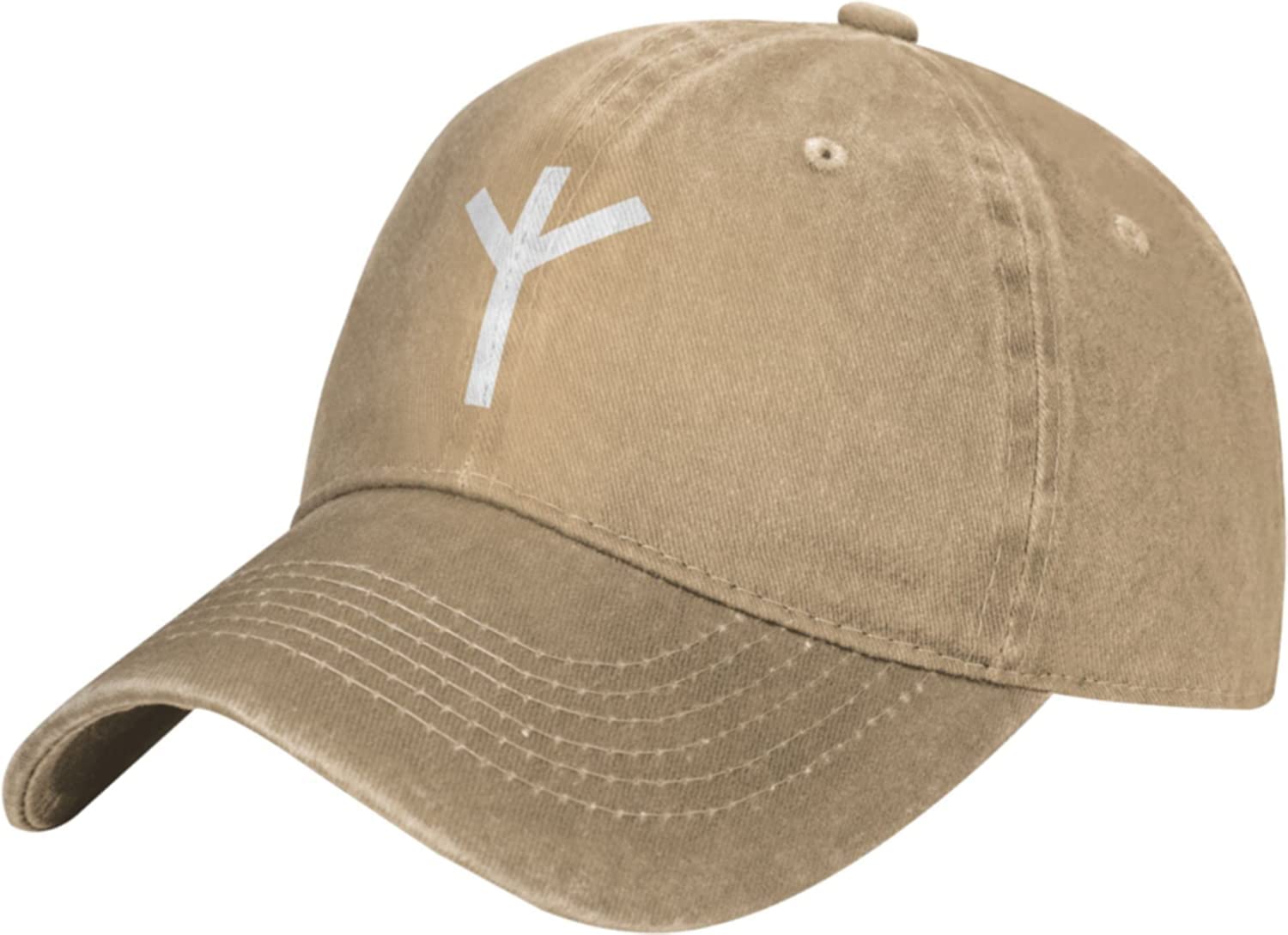 Algiz Rune Hat Adjustable Cowboy Baseball Cap for Men Women Trucker Cap